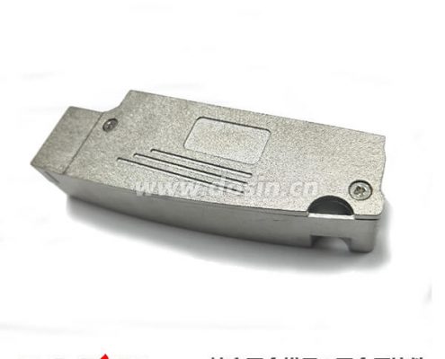 锌合金压铸SCSI电镀镍喷砂锌合金D型毗连器外壳