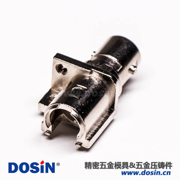 BNC母头毗连器外壳喷砂镀镍