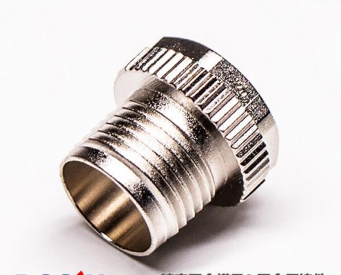 M8毗连器压铸螺套镀镍锌合金件